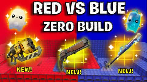 CRAZY ZERO BUILD RED VS BLUE🔴🔵