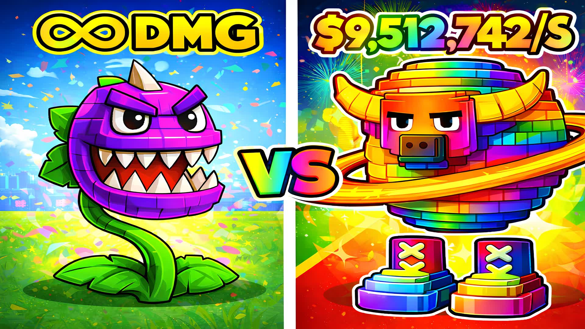 🍓SUPER GARDEN VS BRAINHOTS🍓