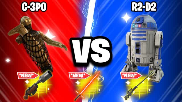 SUPER RED VS BLUE🔴🔵 RD-D2 VS C-3PO