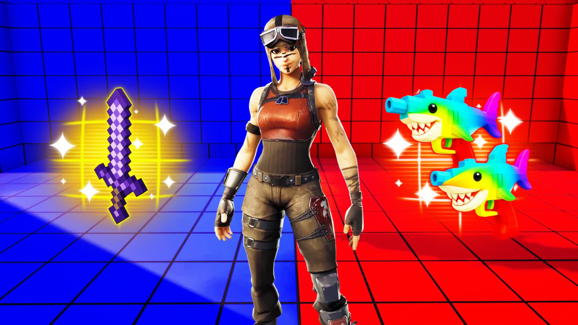RED VS BLUE 🔵🔴トリプルタンファッションショー