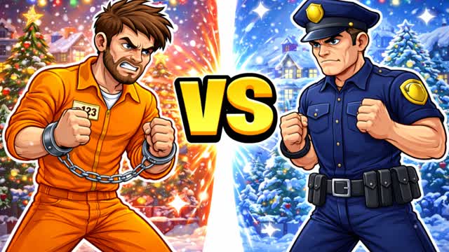Prison vs Police RED VS BLUE 🔴🔵 KPOP