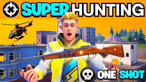 ONLY HUNTING ONE SHOT🎯TILTED TOWERS 🔫