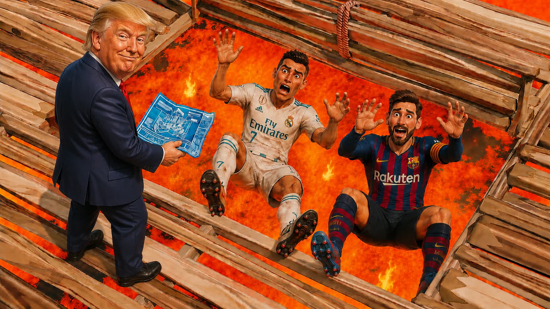 Floor Is Lava RonaldoXMessi