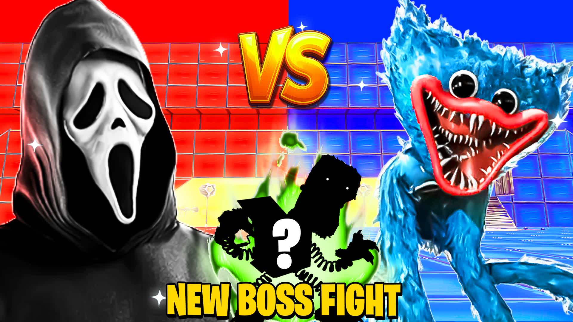 HUGGY WUGGY VS GHOSTFACE🔴🔵 BOSS FIGHT