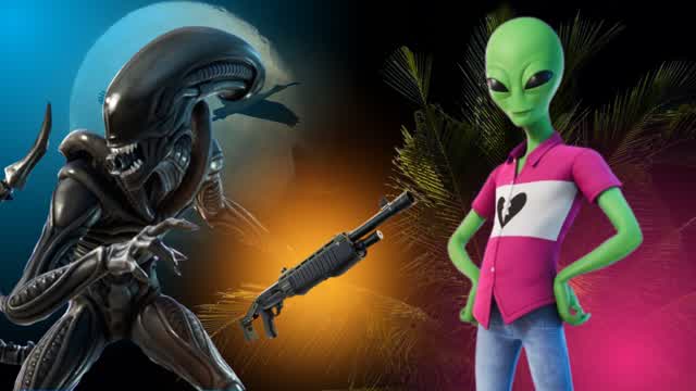 Alien Shotgun and Smg Island