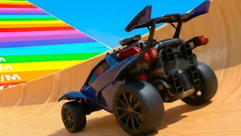 MEGA RAMP CAR GAME WEAPONS 5V4