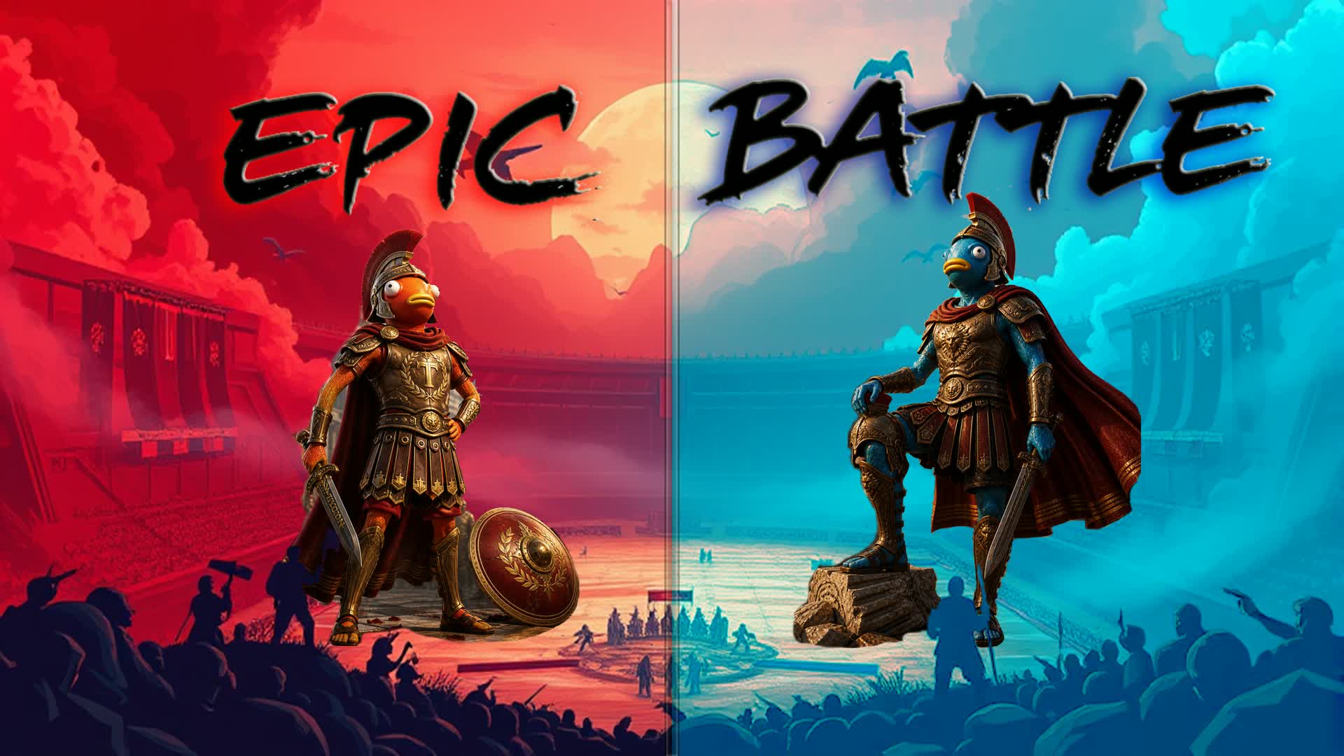 EPIC BATTLE 🔴 RED 🔴  VS   🔵 BLUE 🔵