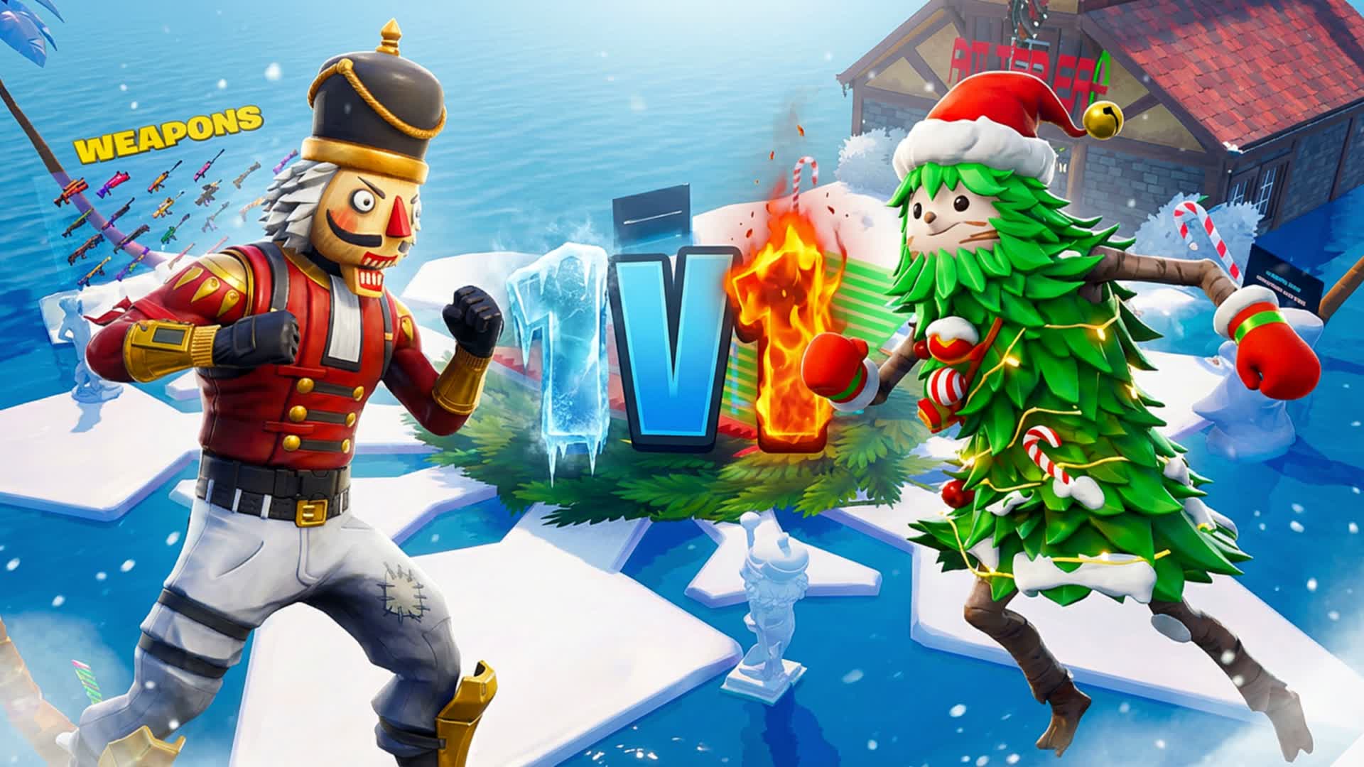 🎅 CRACKSHOT CHRISTMAS💂 1V1 BUILD FIGHT