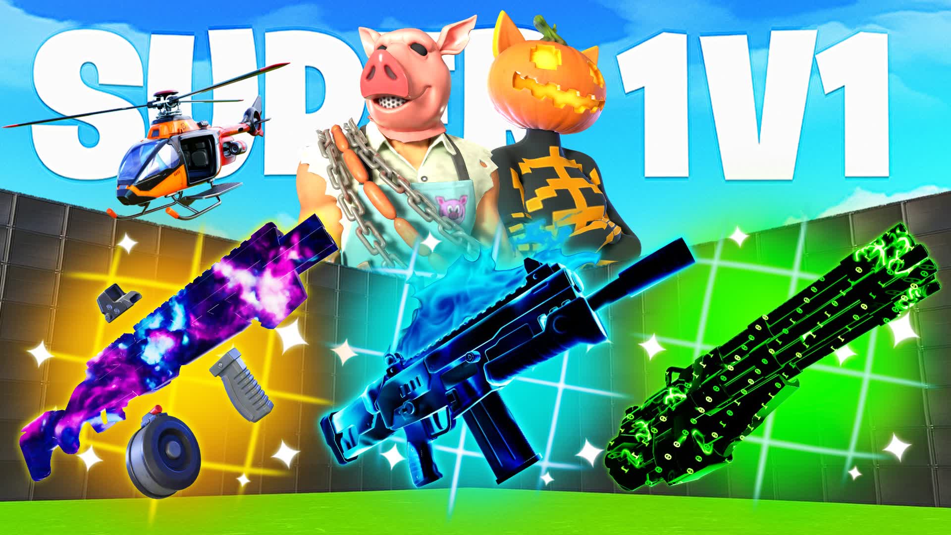 SUPER 1V1 - ALL GUNS & RIDES