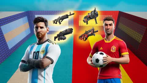 🥶ARGENTINA VS ESPAÑA🥵-ALL WEAPONS💯