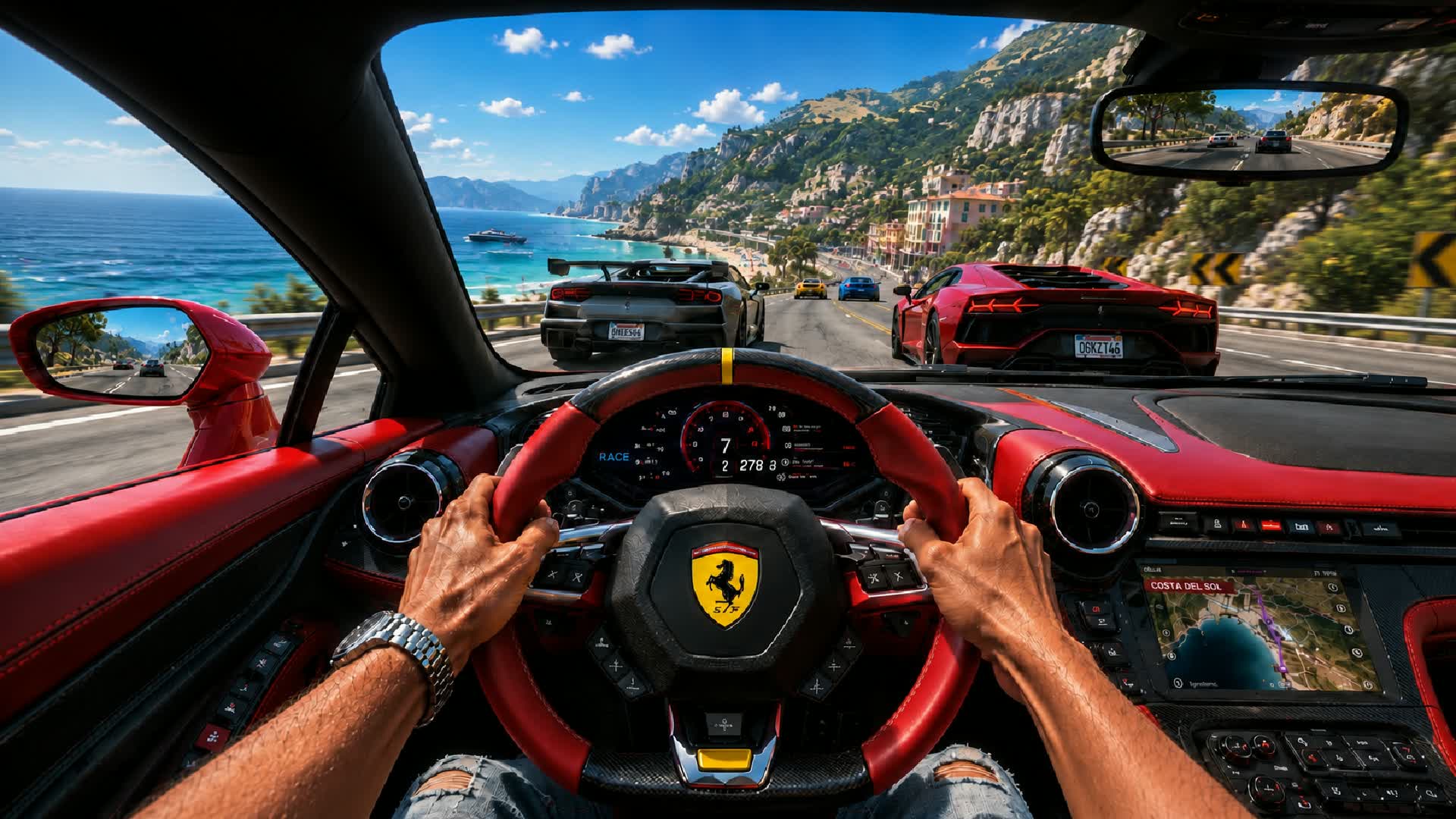 DRIVE FERRARI 🚗 GRAND DRIVE CITY FUN