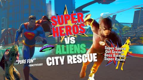 🦸SUPERHERO VS ALIENS 👽 SPRINT DEFENSE