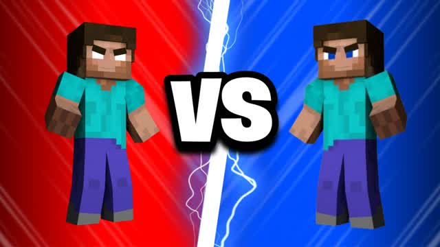 HEROBRINE VS STEVE 🔴🔵