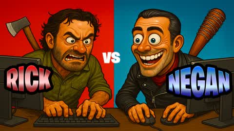 Rick VS Negan- ALEXANDRIA & COMMONWEALTH