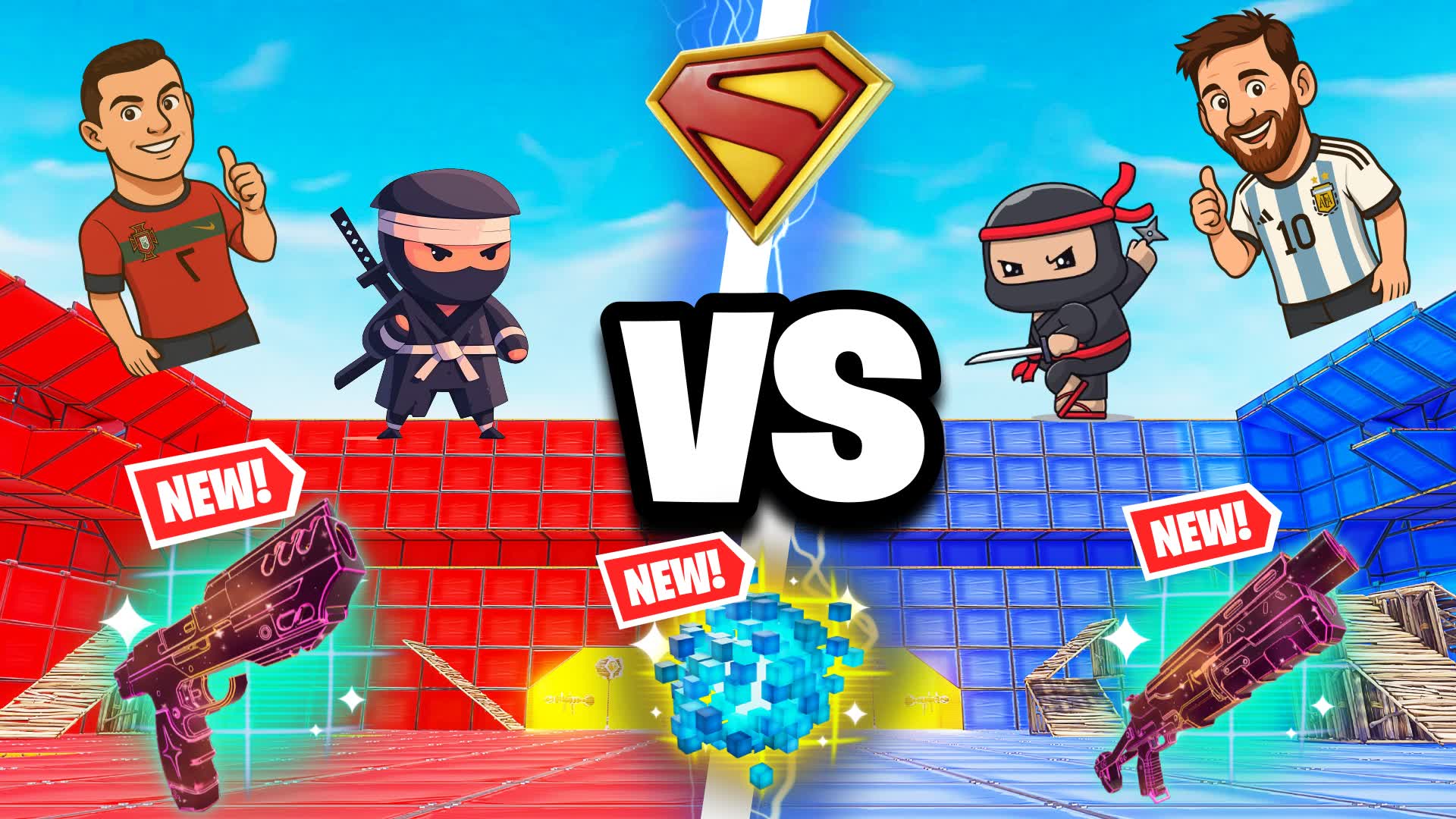 BOTS VS INSANE PROS π« RED VS BLUE π΄π΅