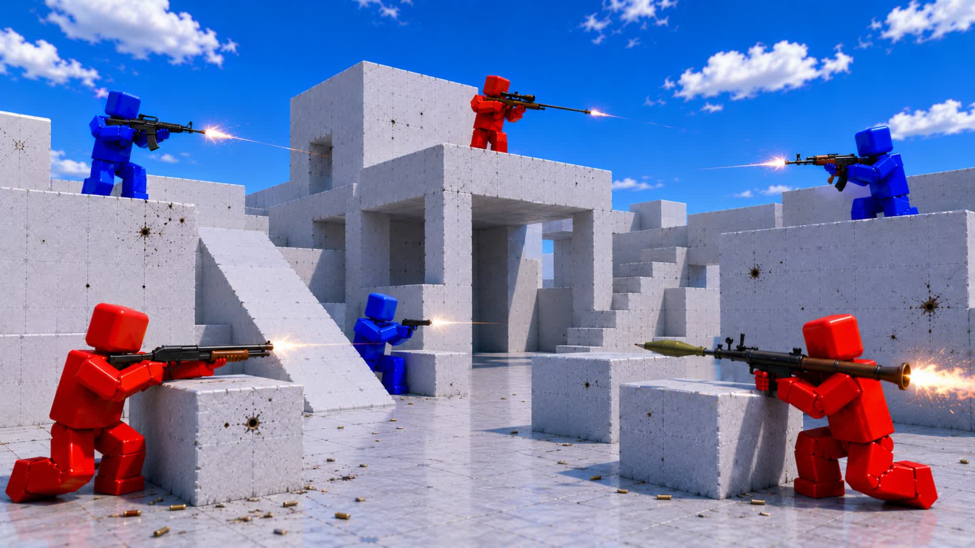RED VS BLUE 🔴🔵 EPIC FIGHTS