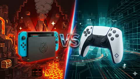 SWITCH VS PS (XD Red Vs Blue) 🔴🔵