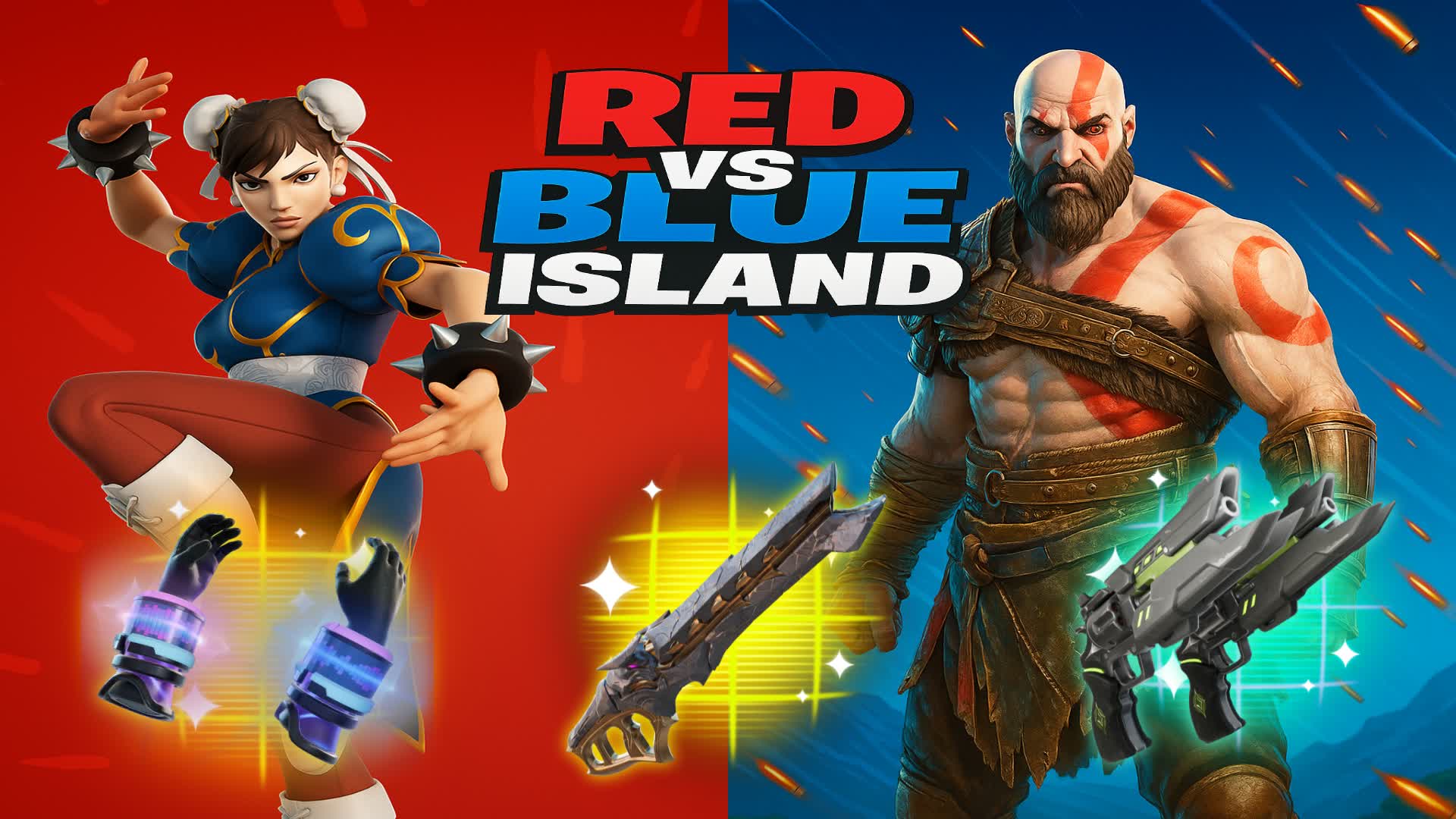 RED VS BLUE - ISLAND🔴🔵