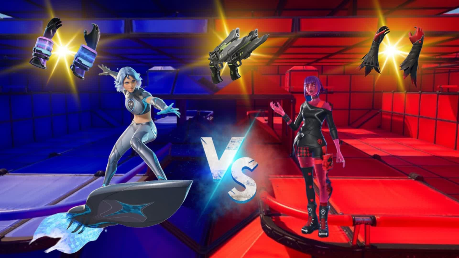 TGR HEROES VS VILLAINS ZERO BUILDS🔴🔵