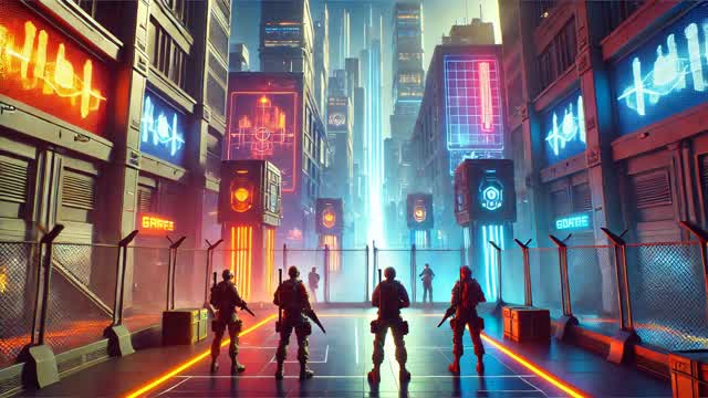 Neon City Clash: Team Battle