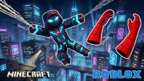 SPIDERS MAN BR RED VS BLUE MINECRAFT 🚗