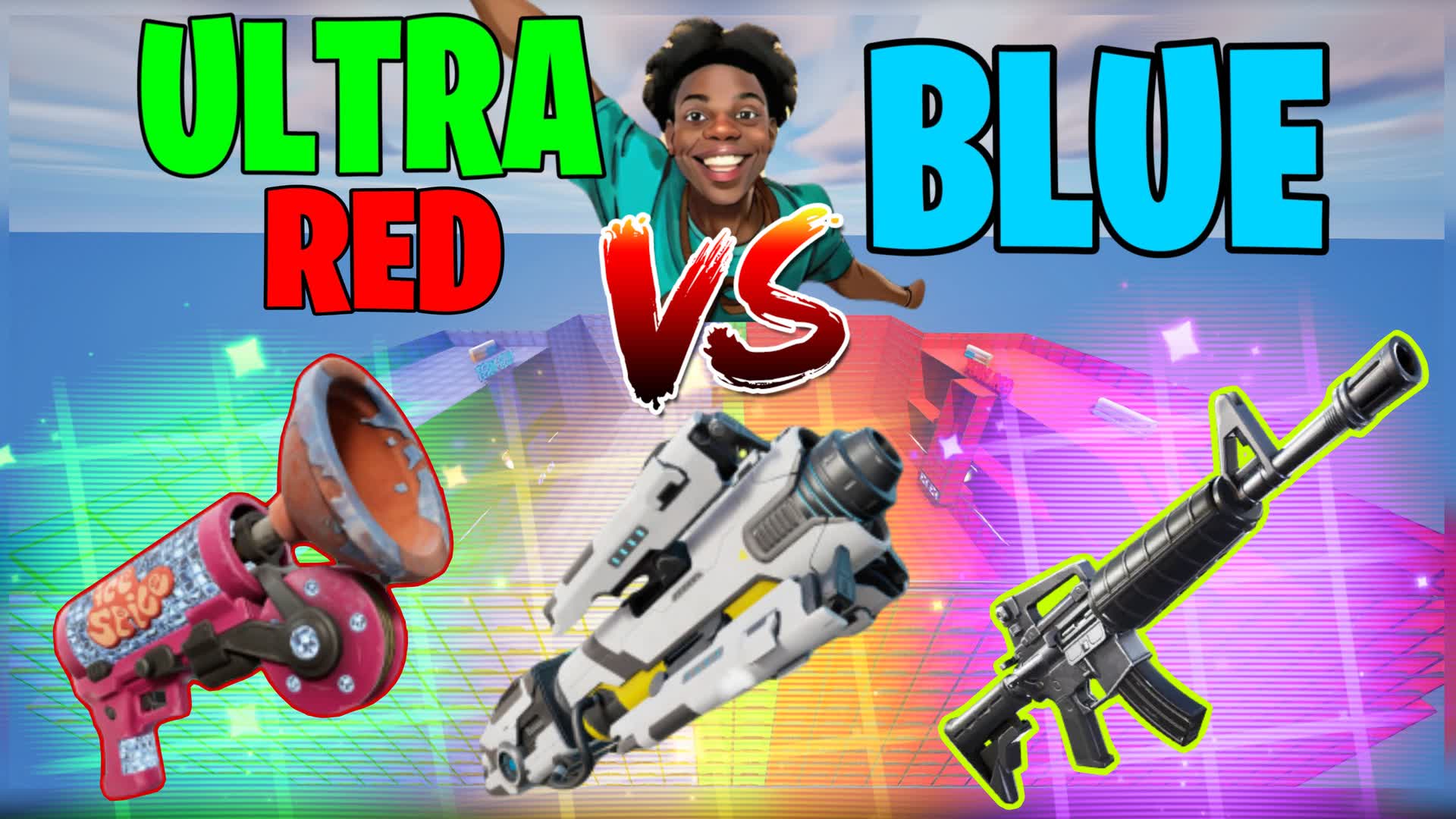 ULTRA RED VS BLUE | ALL GUNS