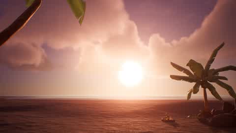 🌅 Sunset Beach Idle Ocean Sounds 🌅