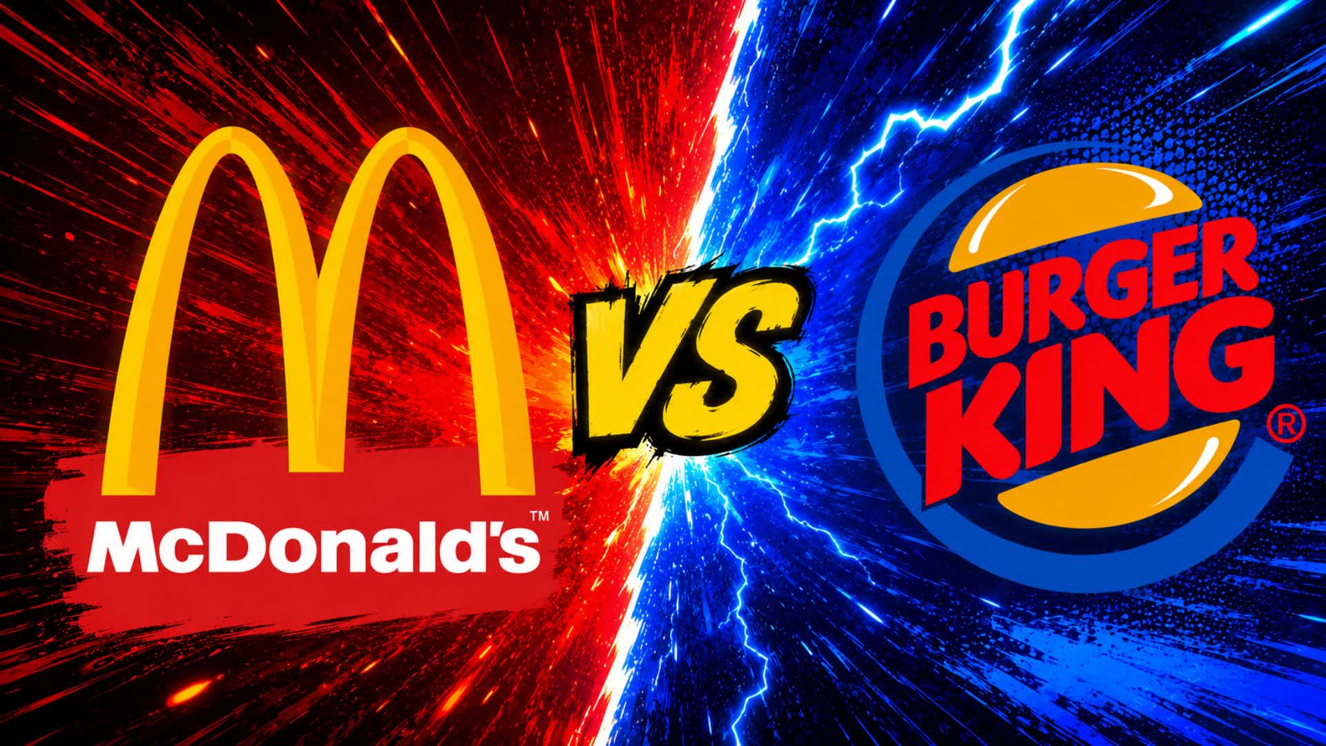 MCDONALDS VS BURGER KING 🔴🔵
