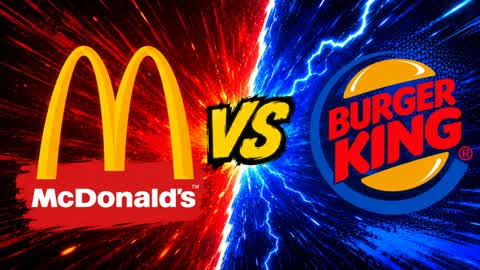 MCDONALDS VS BURGER KING 🔴🔵