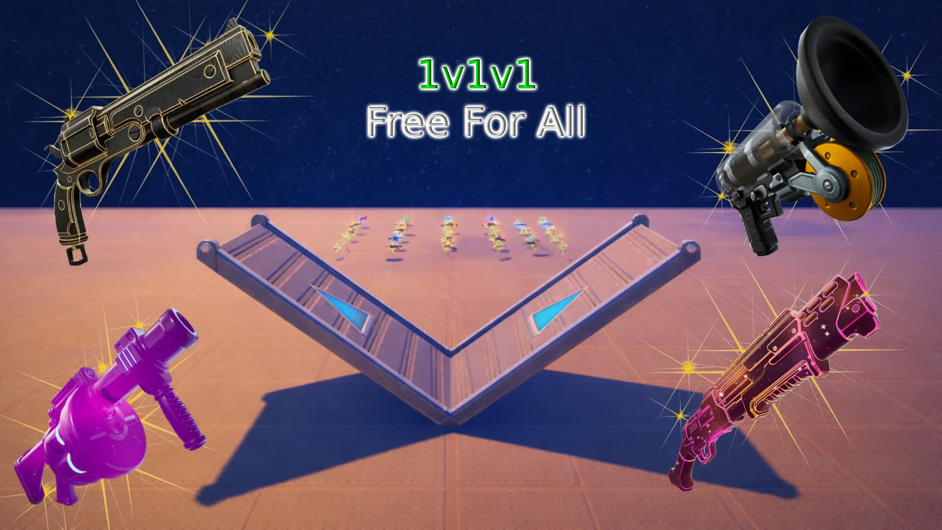 1v1v1 エリートフリーフォーオール