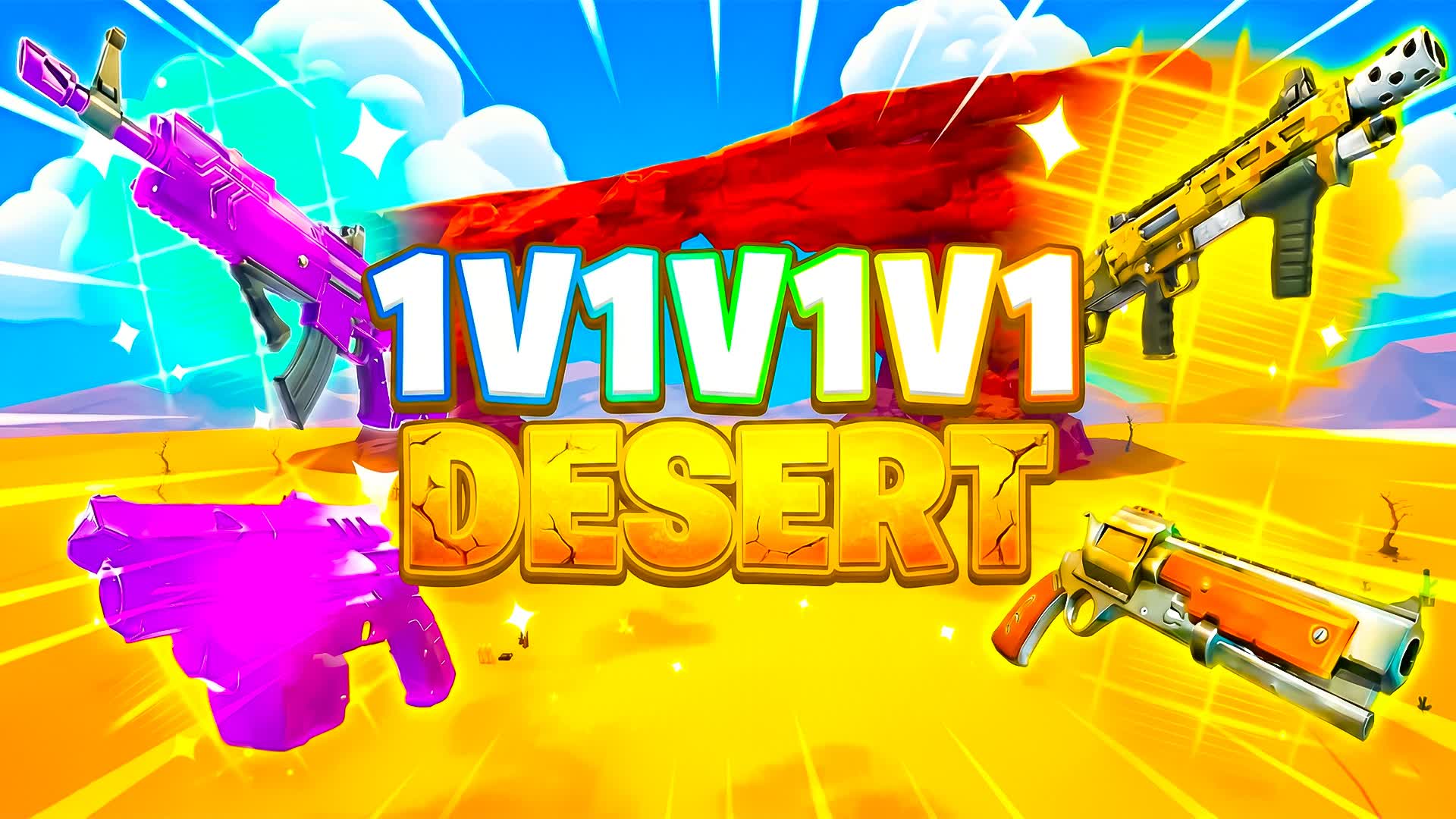 1v1v1 1v1 Desert Realistics Free For All