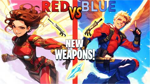 Super Flying Red vs Blue!