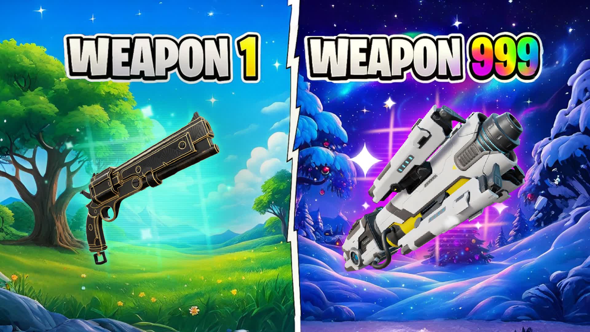 🎄CHRISTMAS GUN GAME🔫ONE SHOT🎯CRAZY