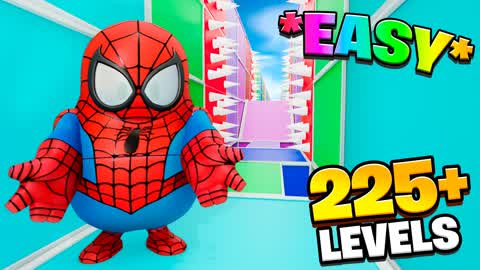 🌈 MULTICOLOR FALL GUYS PARKOUR 225+🌈