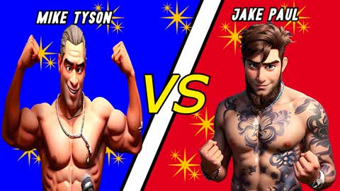 Mike Tyson vs Jake Paul 🔵🔴 0692-4699-5635 by dreyk - Fortnite Creative