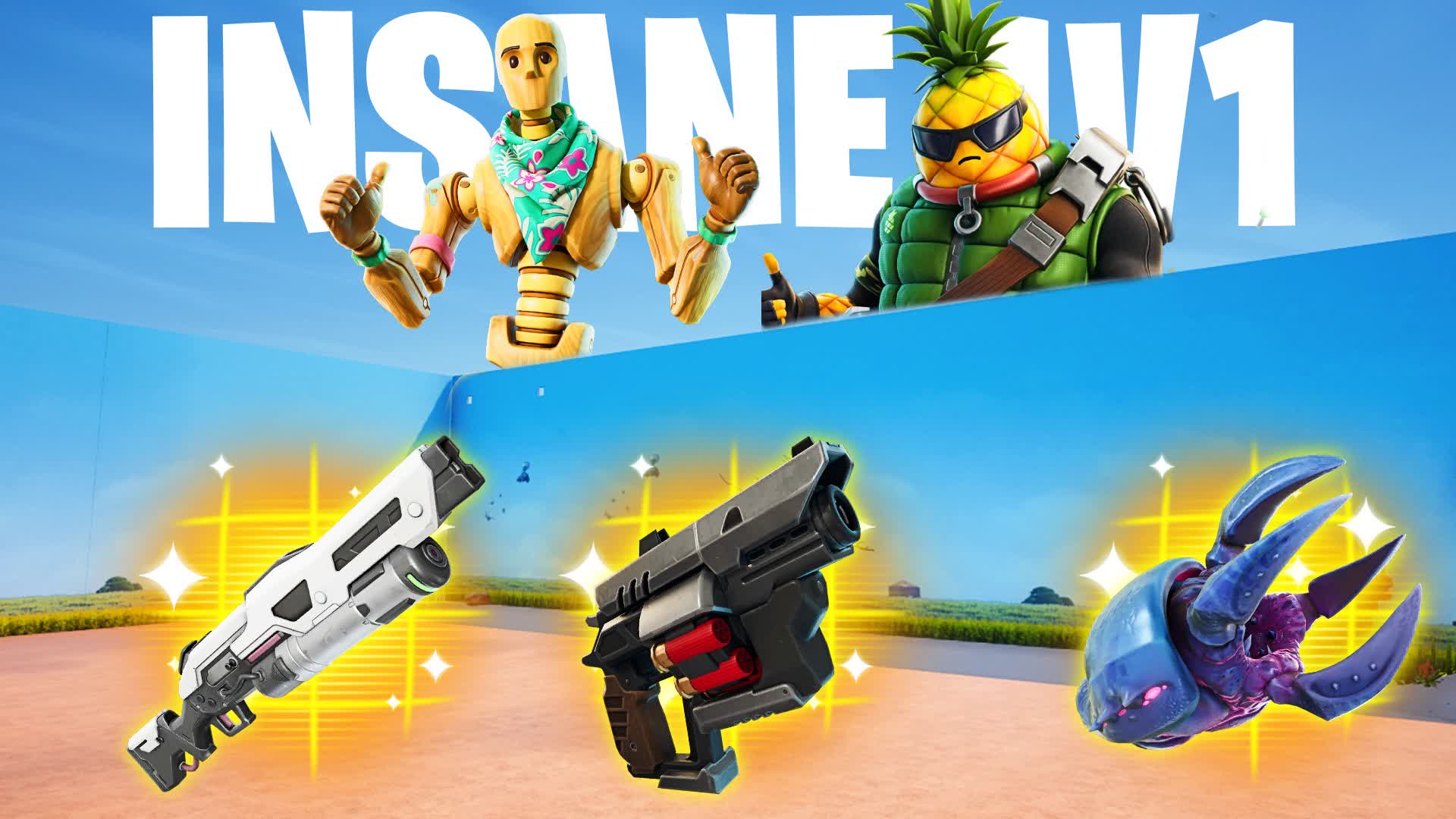 INSANE 1V1 FFA - all weapons & vehicles