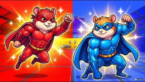 HERO RED VS BLUE 🔴🔵