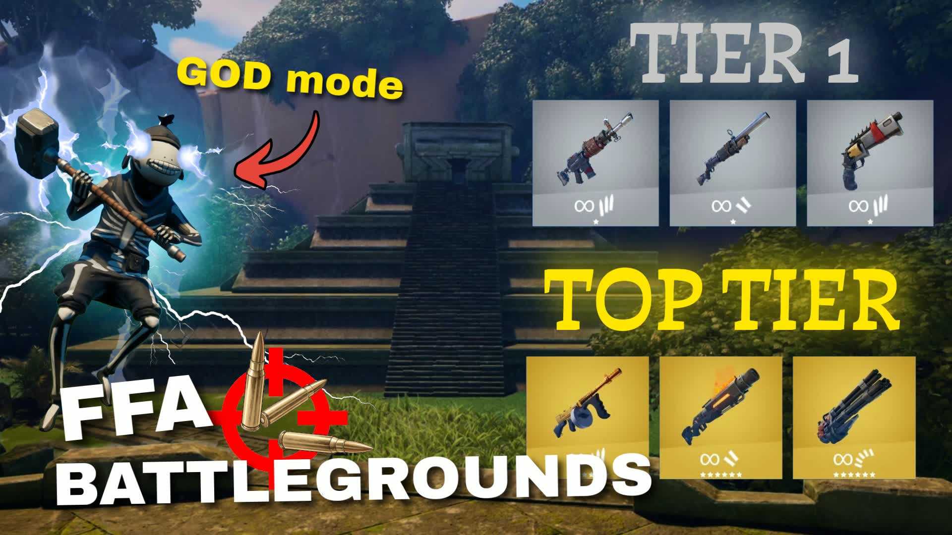 フリー フォー オール バトルグラウンド: 寺院