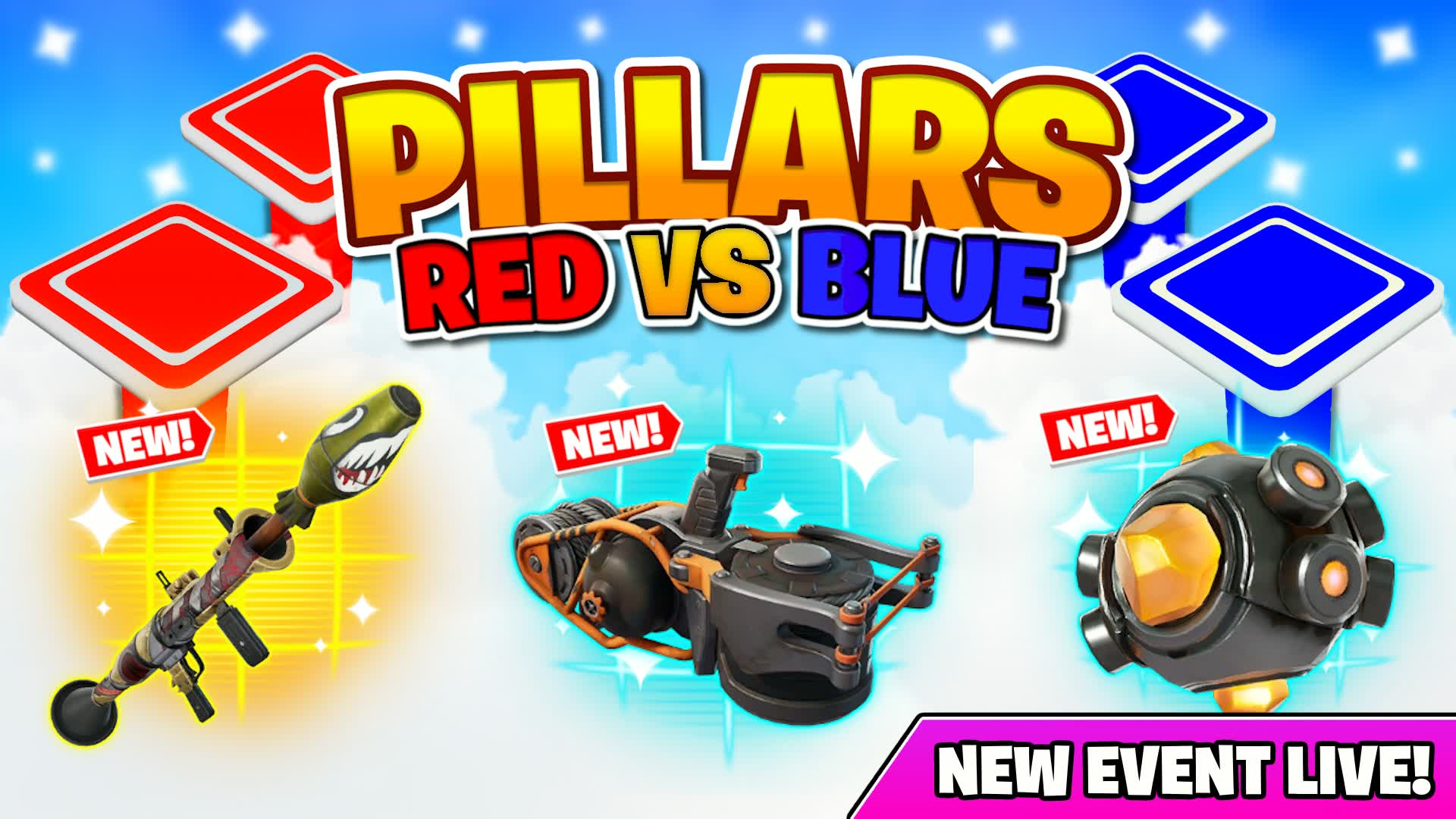 柱 レッド 対 ブルー 🔴🔵