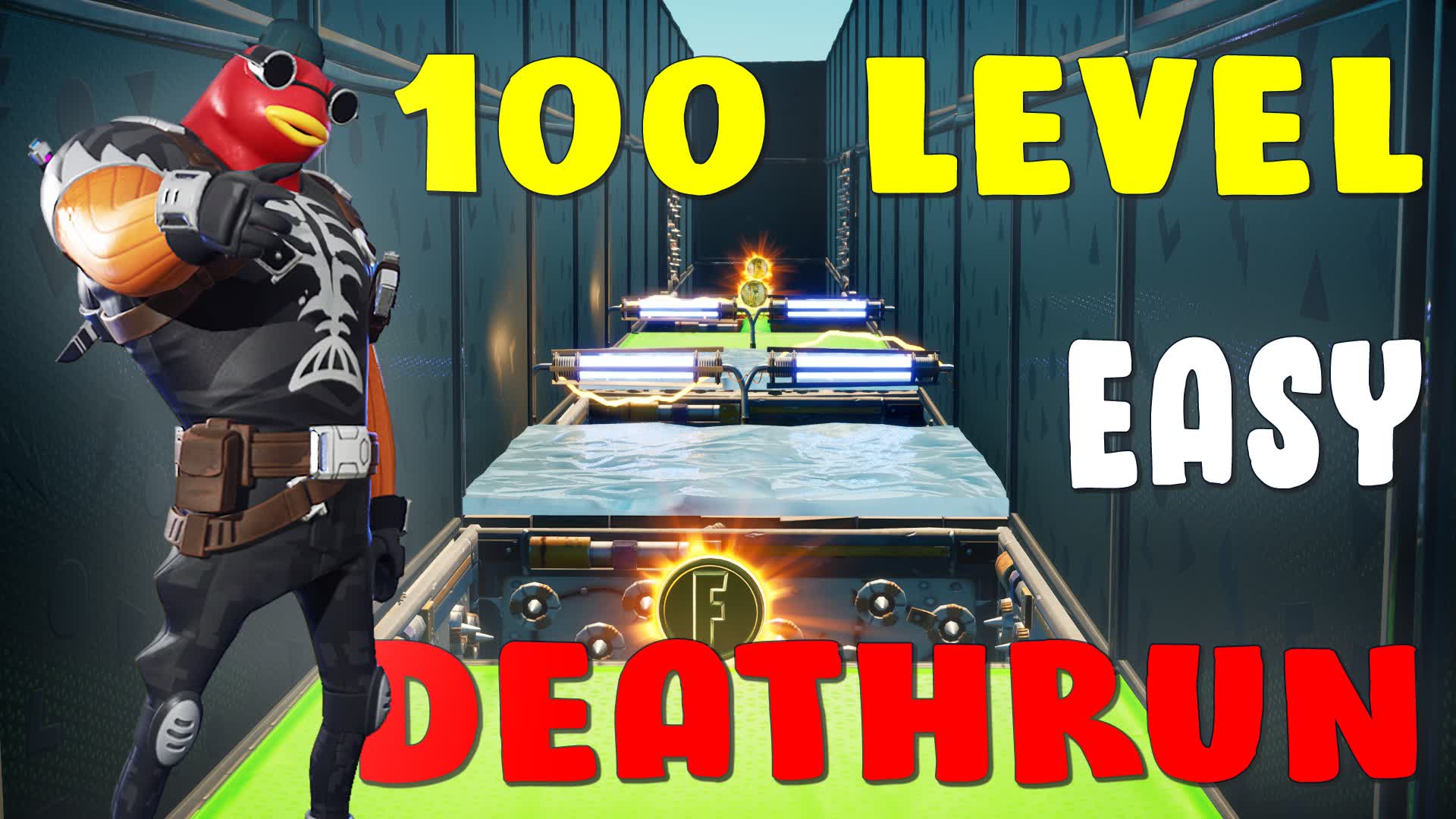 100 LEVEL EASY DEATHRUN BY VANGORK 602546419480 by vangork Fortnite