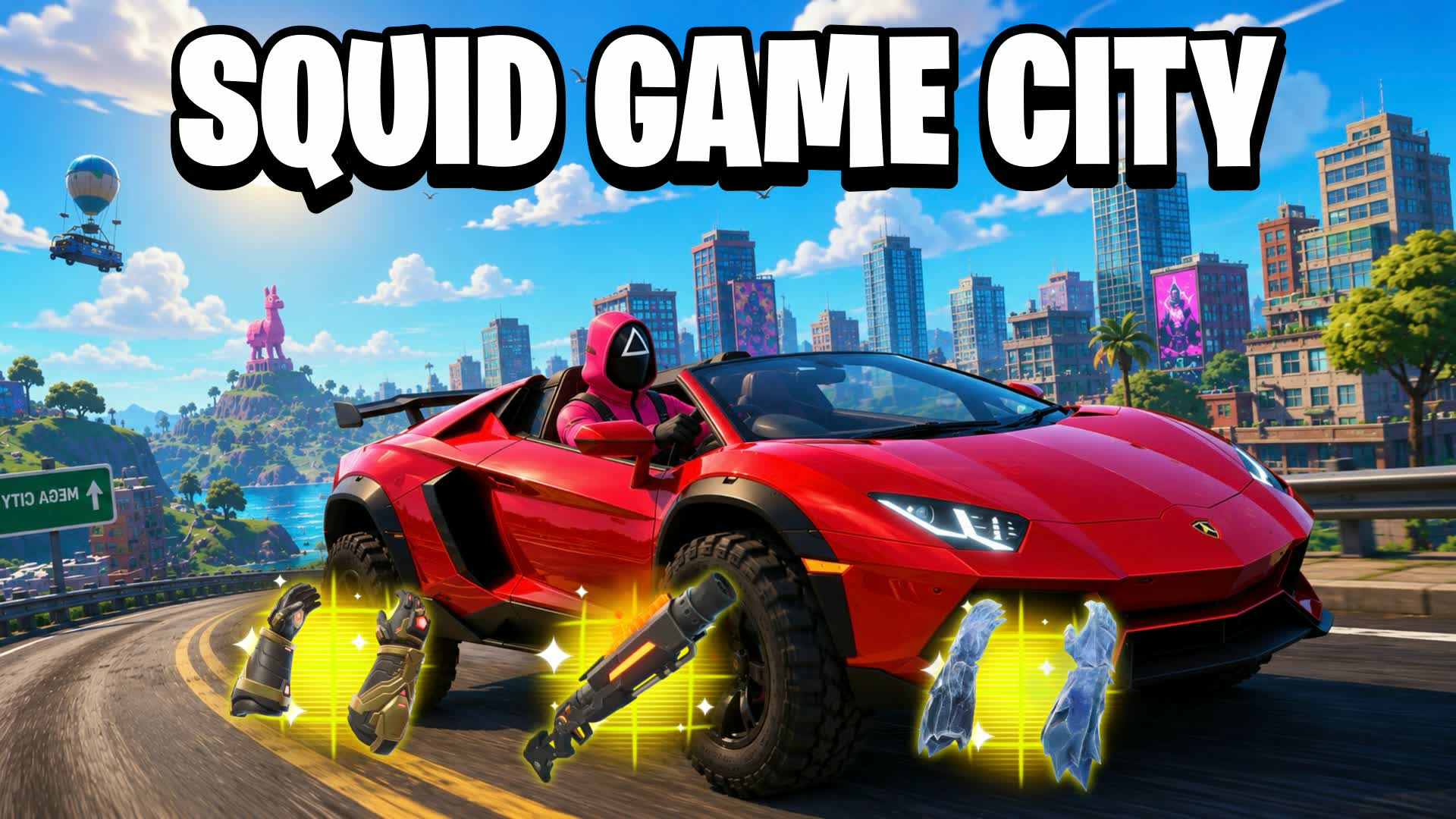 Squid Game City Drive 🚗 FFA 🧟 Zombies