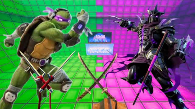 GREEN VS PURPLE NINJA TURTLE *new itens
