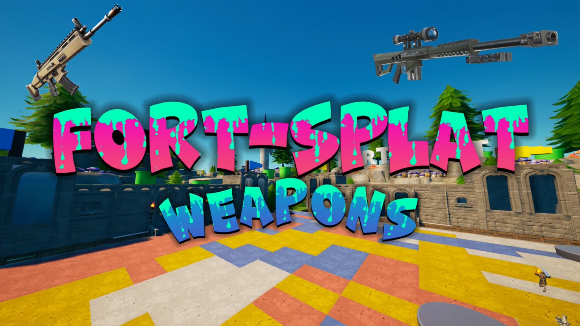FORTSPLAT WEAPONS 675423191109 by steelnoah595 Fortnite Creative Map Code Fortnite.GG