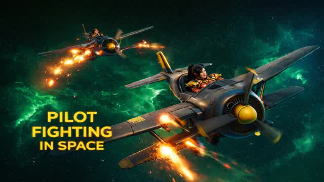 PILOT FIGHTING IN SPACE