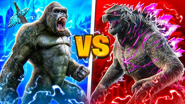 GODZILLA VS KING KONG 🔴🔵UPDATED