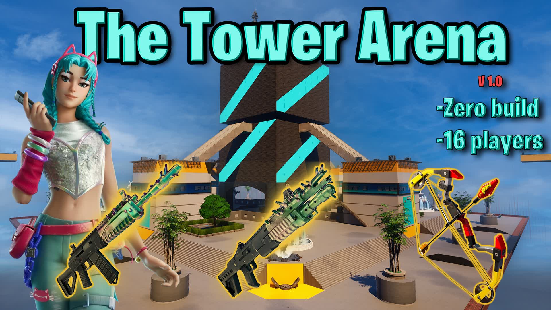 The Tower Arena 457111132114 by manavoid Fortnite Creative Map Code