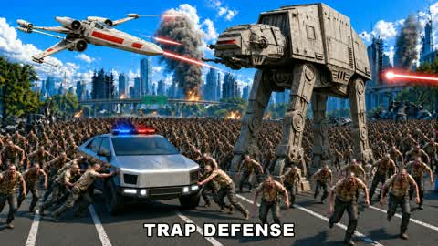 🧟STAR WARS TRAP DEFENSE MILITARY DRIVE