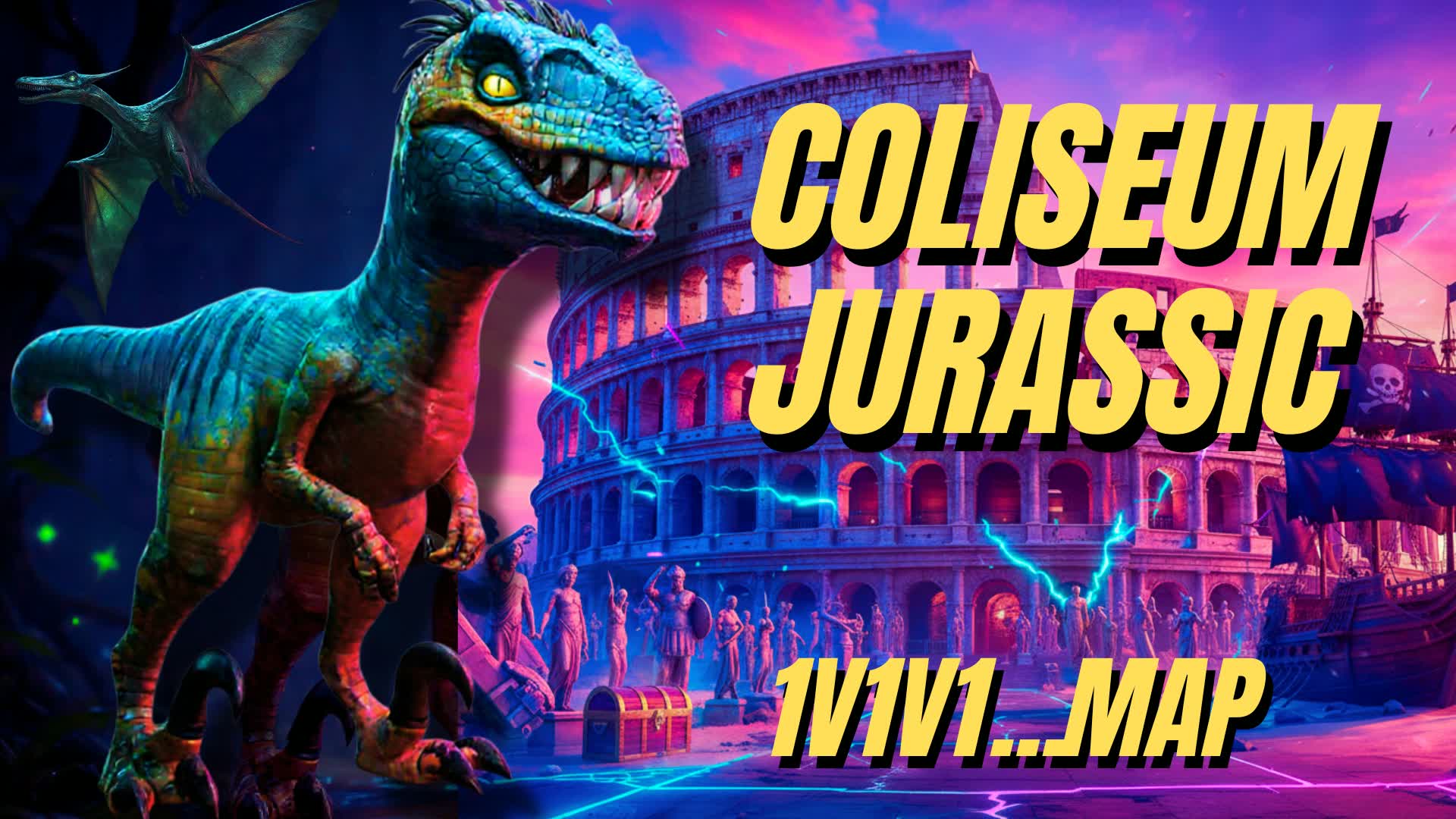 🏛️ コロシアムジュラシック 1V1V1 ⚔️