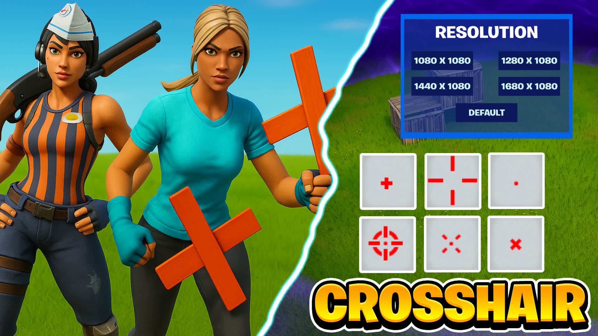CRAZY Crosshair 1V1V1 INFINTE RELOAD 9