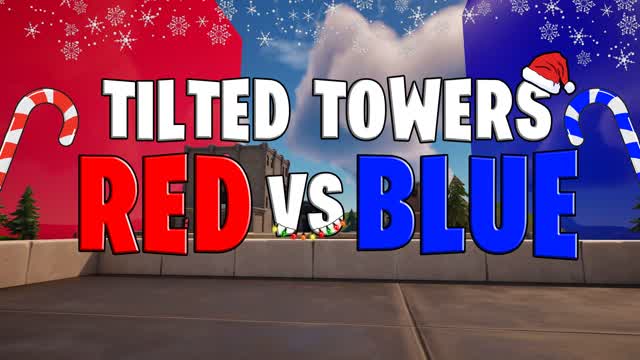 🏢 Tilted Towers 🏢 Red VS Blue 🔴🔵